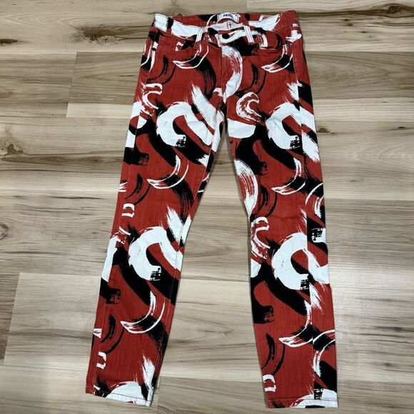 Paige Verdugo Crop Multicolored Jeans Women’s 28 - Picture 1 of 5